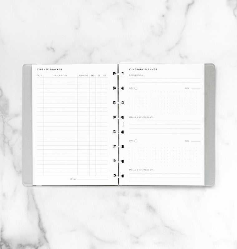 Travel Planner Notebook Refill - A5