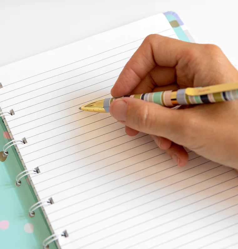 Filofax Good Vibes Ballpoint Pen and Refillable Notebook
