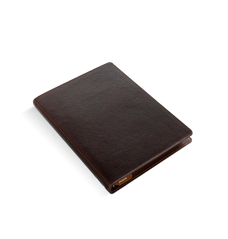 Heritage A5 Compact Organizer Brown Leather Iso View