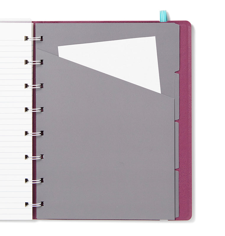 Contemporary A5 Refillable Notebook Plum