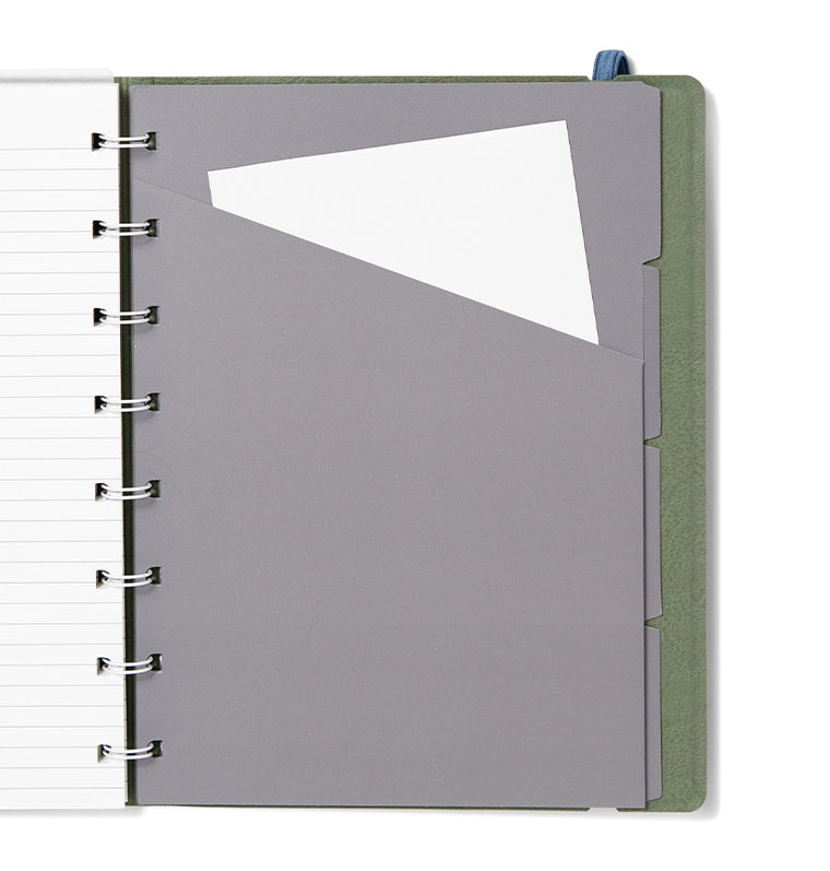 Contemporary A5 Refillable Notebook Green
