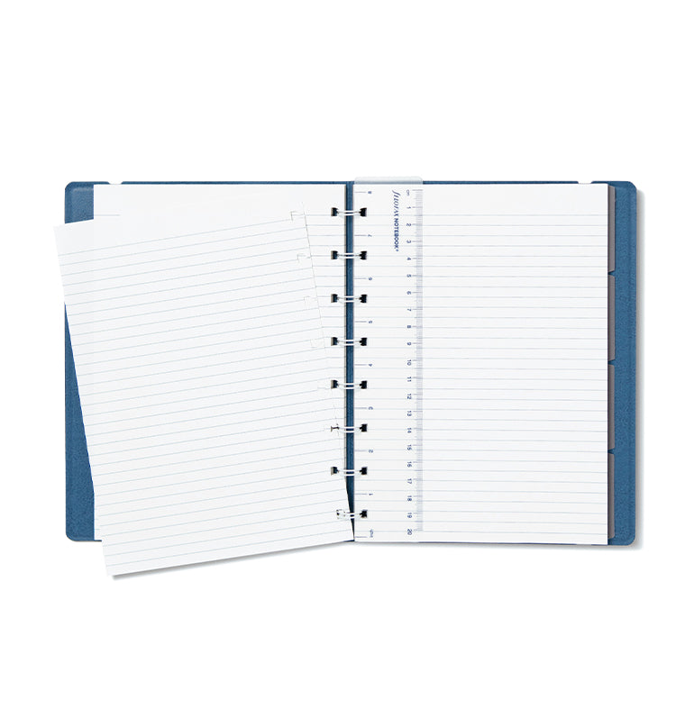 Contemporary A5 Refillable Notebook Blue Steel
