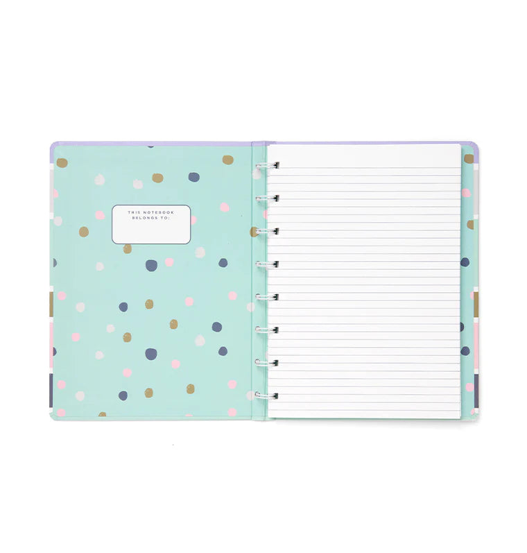 Filofax A5 Refillable Notebook with repositionable Ruled Pages - Good Vibes Collection