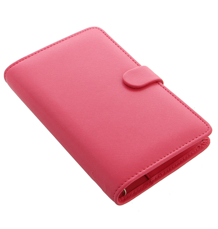 Saffiano Personal Compact Organizer Peony Pink Iso View