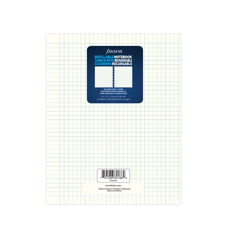 Filofax Notebook Squared Paper Refill - Executive
