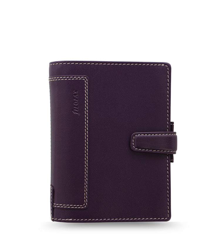 Holborn Pocket Organizer Purple Leather