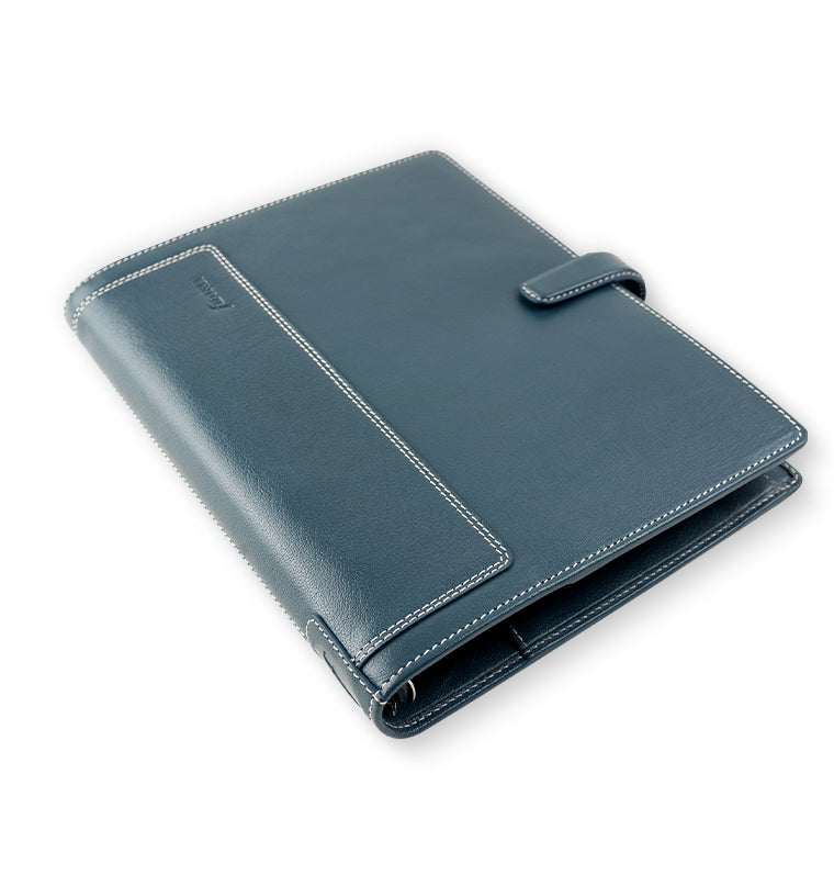 Holborn A5 Organizer Blue Leather Iso View