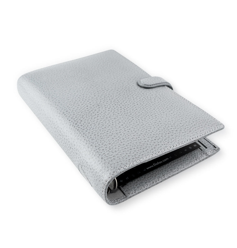 Finsbury Personal Organizer Slate Gray Leather Iso View