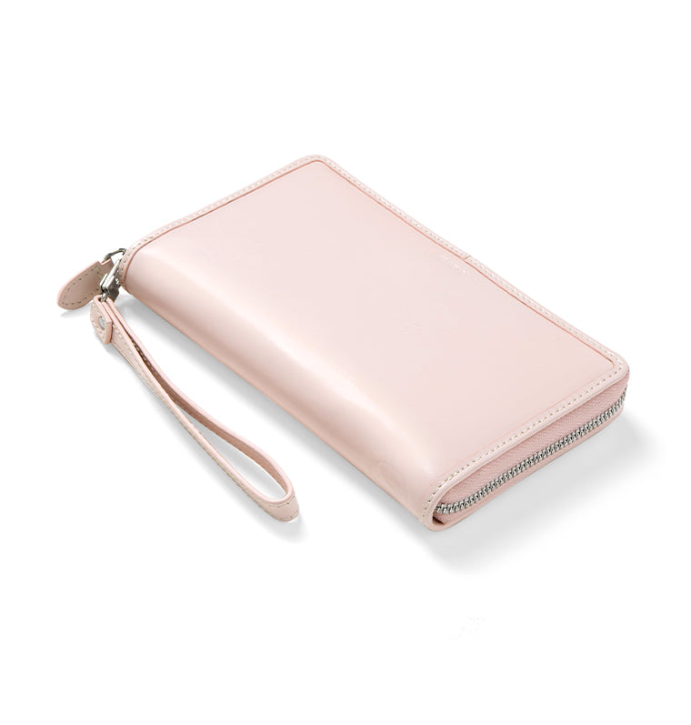 Filofax Malden Personal Compact Zip Leather Organizer in Pink