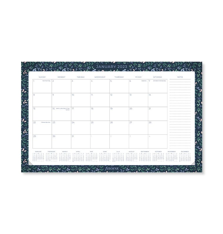Garden Desk Pad Calendar 2023