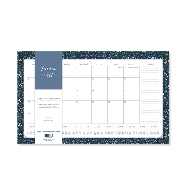 Garden 2023 Desk Pad Calendar| Filofax – Filofax CA