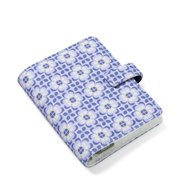 Filofax Mediterranean Pocket Organizer Blue Pattern