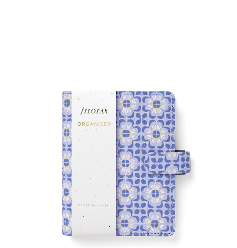 Filofax Mediterranean Pocket Organizer Blue - in packaging