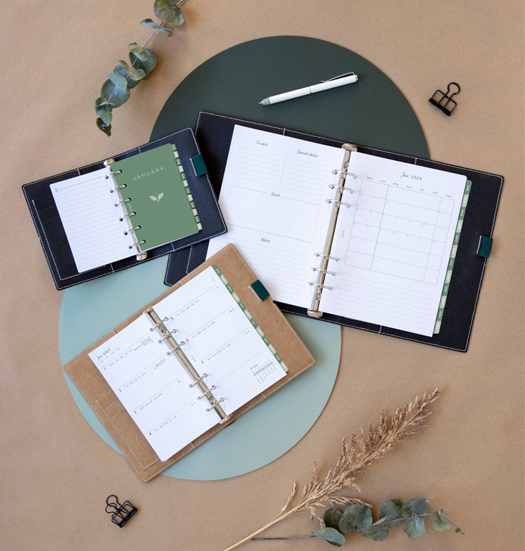 Filofax Eco Essential Collection - Week On Two Pages Diary Refills in Organizers