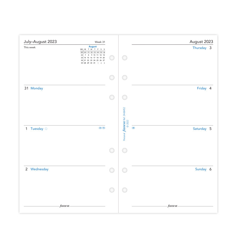 Week On Two Pages Academic Diary - Personal 2023-2024 English