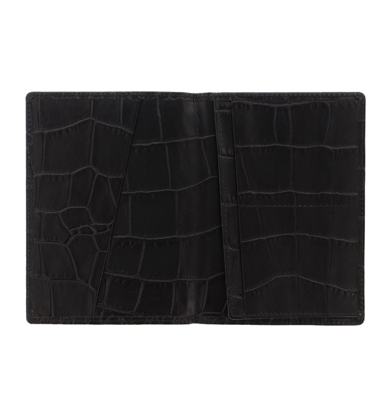 Classic Croc Leather Passport Holder