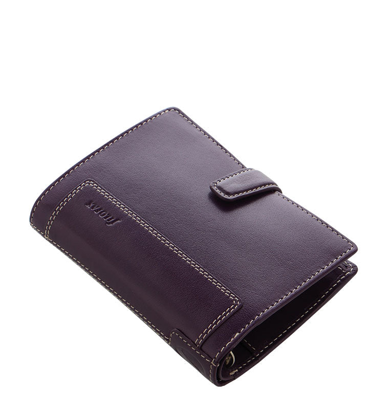 Holborn Pocket Organizer Purple Leather Iso View