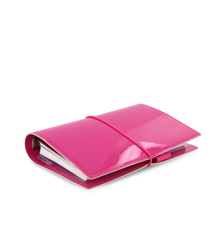 Domino Patent Personal Organizer Hot Pink Iso View