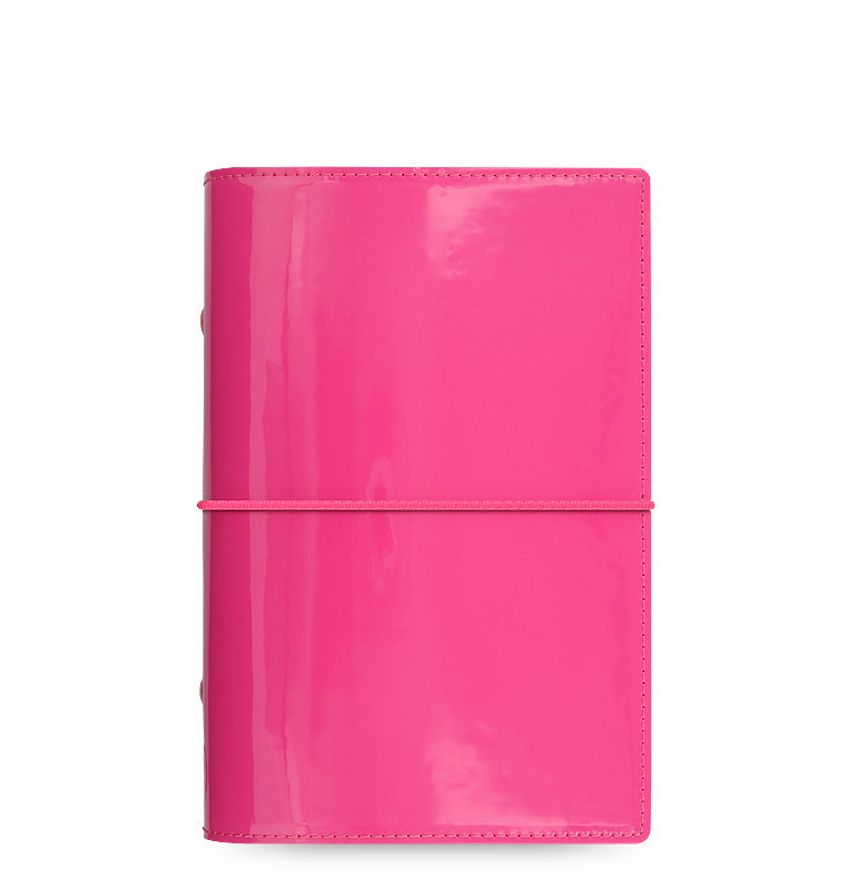 Domino Patent Personal Organizer Hot Pink