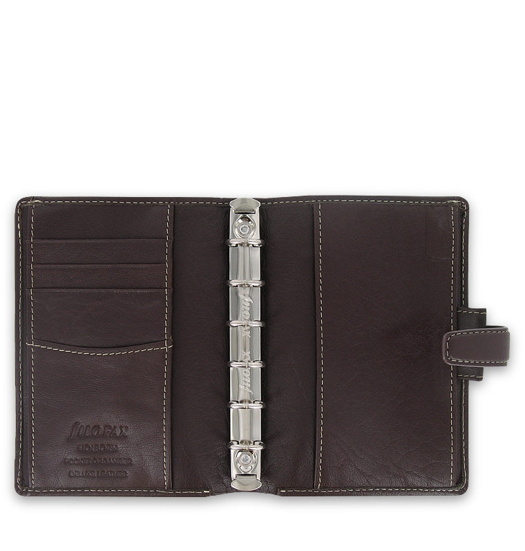 Filofax Cuban Saddle Organiser Pocket Dark Brown - De Groen BV Filofax Cuban Saddle Organiser Pocket Dark Brown - De Groen BV