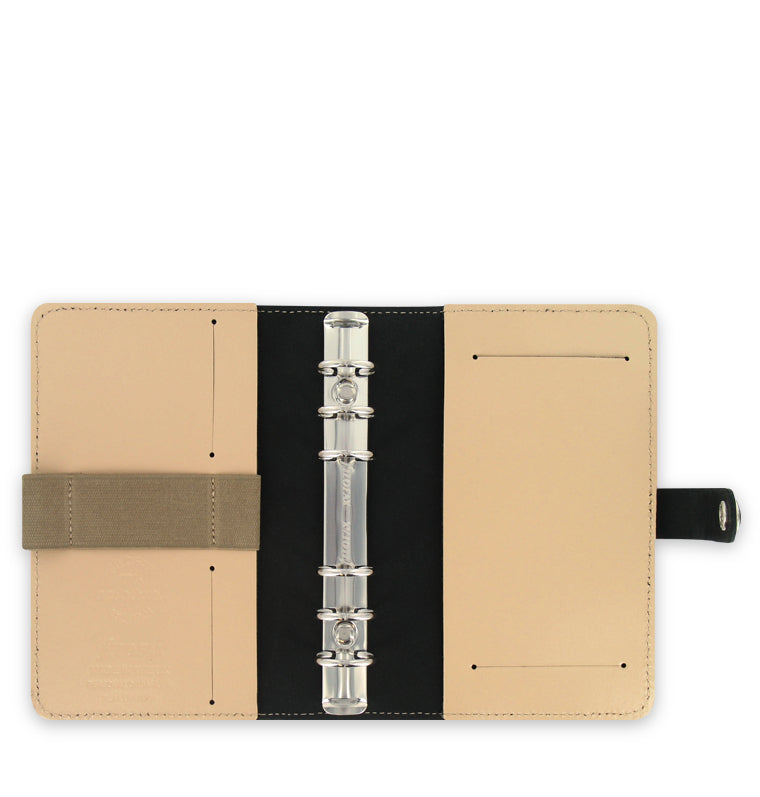 The Original Patent Leather Personal Organizer Beige Nude Open View